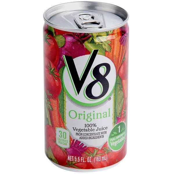 v8 Vegetable Juice 5.5 FL Oz Half Case (24 x 5.5 Oz)
